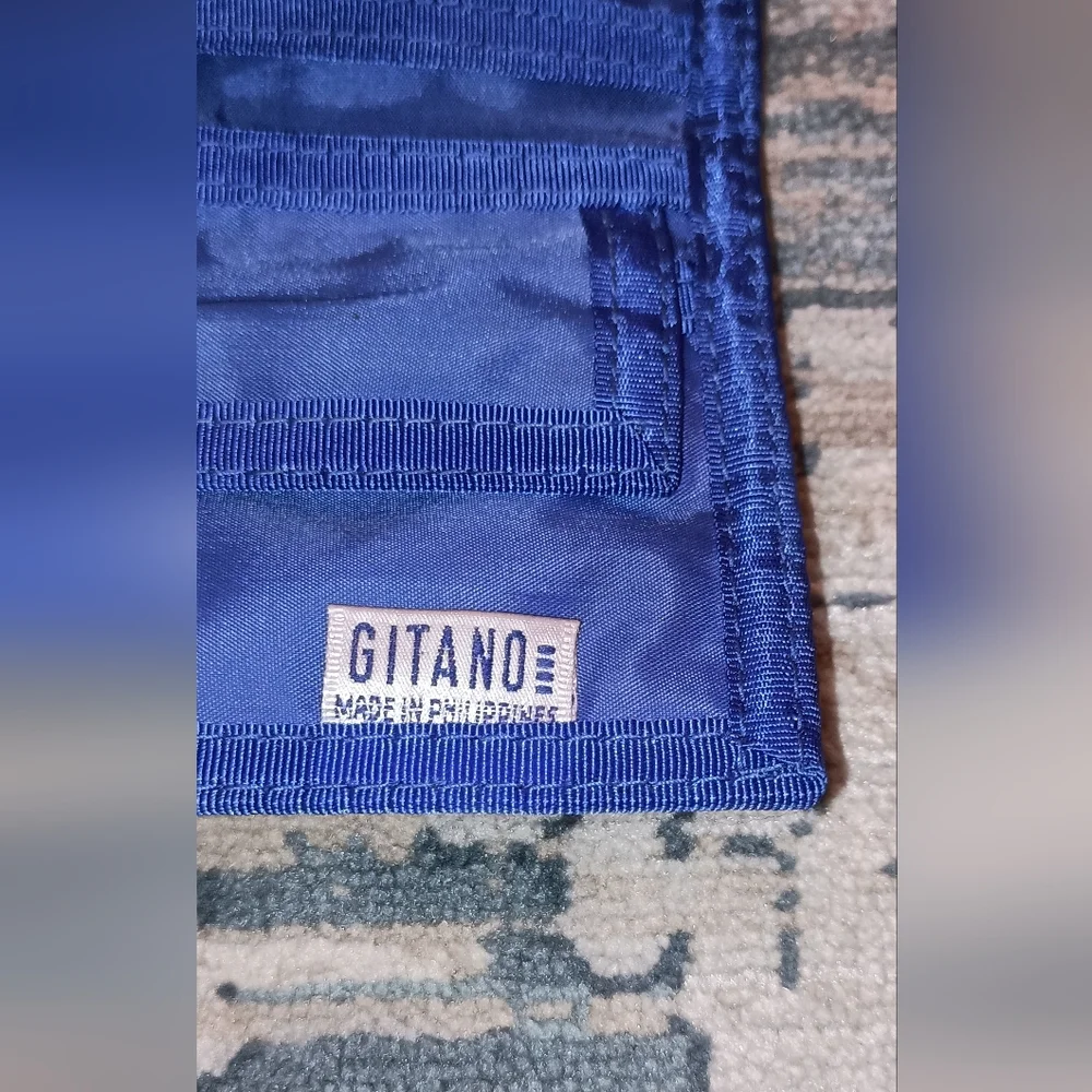 Gitano Express vintage 80'S Blue Vinyl nylon Wallet